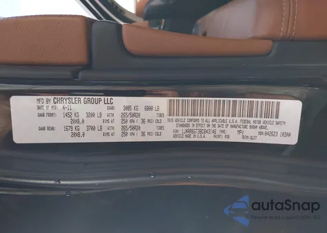 2011 Jeep Grand Cherokee Overland from USA, damaged, VIN 1J4RR6GT3BC643146